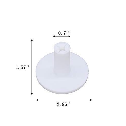 Golf Rubber Tee Holder Set for Golf Driving Range Tee Practice Tool Pack of 5 - color: White