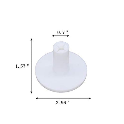 Golf Rubber Tee Holder Set for Golf Driving Range Tee Practice Tool Pack of 5 - color: White