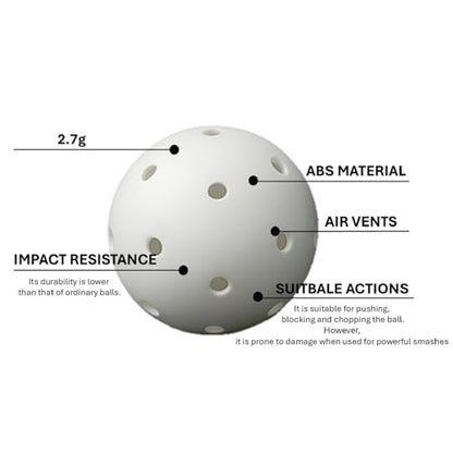 accufine Outdoor Windproof Table Tennis Balls 3 Star Ping P[ong Ball Outside in A Gentle Breeze - color: white