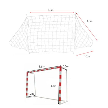 Tbest Multi-Size Soccer Net Sports Replacement Football Soccer Goal Post Net - size: 12X6FT