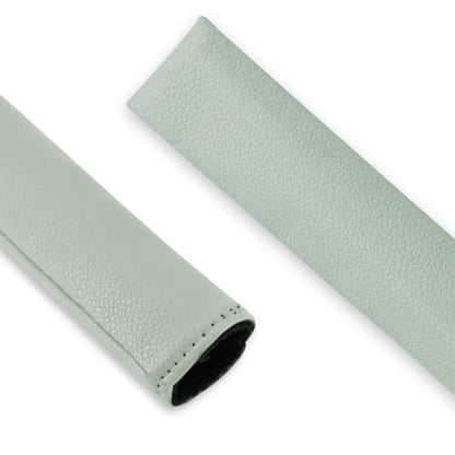 Golf Alignment Stick Cover Premium Leather Perfect Cover for Alignment Sticks Classic Blank Direction Rod Design Alignment Sticks Holder Golf Club Protector Holds 2 Sticks. - color: Grey Green
