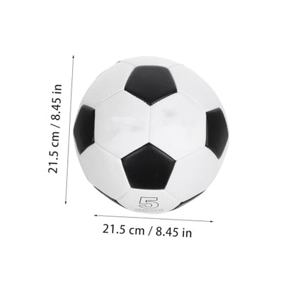GALPADA Size 5 Soccer Ball for Training and Match Play, Pu Machine Stitched Football for Outdoor Youth and Adult Use, Sturdy Sports Ball for Soccer Practice