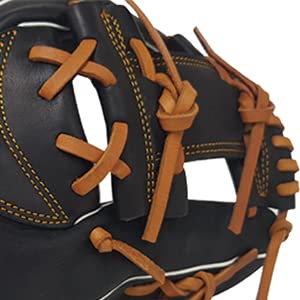 SKYLINE LEXIO LX06BK Baseball Glove for Infield Youth Adults Sports and Adult Baseball Training Competition Glove, Tanned Steer Hide Leather Glove