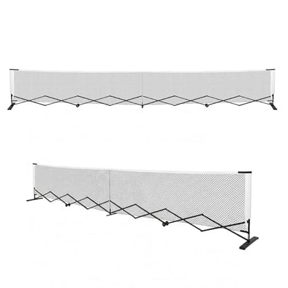 Generic Retractable Pickleball Net 22FT Pickleball Net System with Steady Metal Frame Free Assembly & Carry Bag for Recreational & Competitive Play