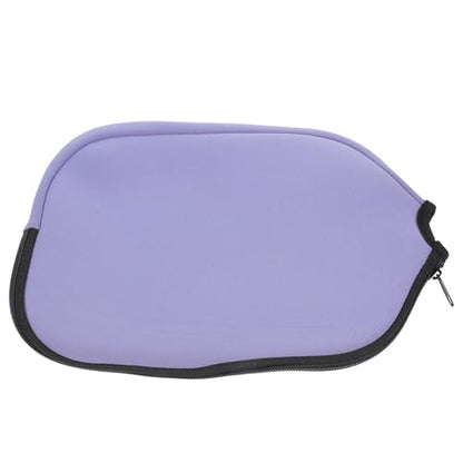 Table Tennis Paddle Case and Bat Organizer Bag Neoprene Protective Storage Cover Scratch-resistant Purple Paddle Pouch for Indoor and Outdoor Sports