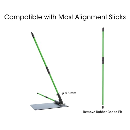Adjustable Golf Swing Plane Trainer System for Practising Aiming Putting Swing - Made of Solid Steel - size: Stick Holder Only