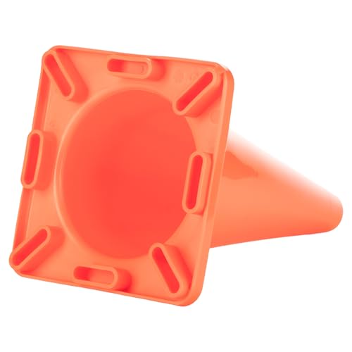 Champion Sports 9" High Visibility Flexible Vinyl Cone, Orange
