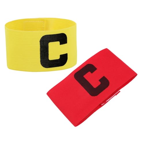 Milisten 6Pcs Soccer Captain Armbands for Youth and Adults Elastic Football Arm Bands Skin Friendly Material for Team Sports Training and Games