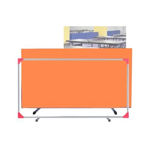 Table Tennis Surround Temporary Wall, Removable Training Fence. Table Tennis Baffle with 600D Cloth,Ping Pong Field Fence,Splicable Contest Surround Block,for Playing，（Orange，140x75cm/1piece - color: Orange, size: 140x75cm/1pieces