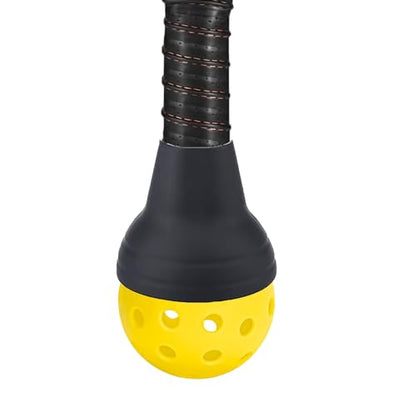 VCISPOK Pickleball Ball Retriever, Silicone Picker On Paddles, Easy Accessory to Pick Up Balls Without Bending Over, Fits Any Paddles - color: Black-1 Pack