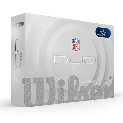 WILSON 2025 Duo Soft NFL Golf Ball - 12 Balls, White, Atlanta Falcons - color: Dallas Cowboys