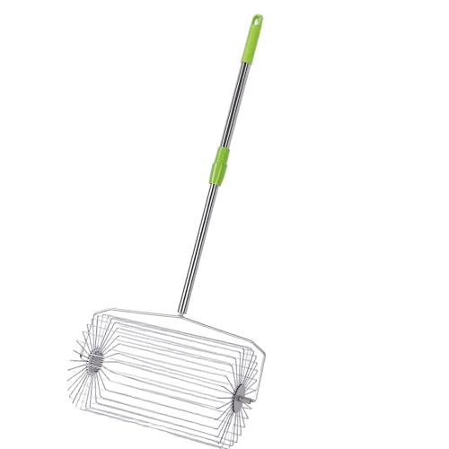 Tennis Ball Collector Roller, Stainless Steel No Bending Over Quick Rolling Picker, Telescopic Handle Ball Collector, Ideal for Up to 40 Tennis Balls, Easy Storage & Portable Use
