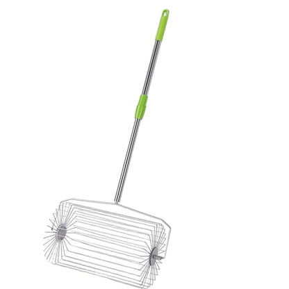 Tennis Ball Collector Roller, Stainless Steel No Bending Over Quick Rolling Picker, Telescopic Handle Ball Collector, Ideal for Up to 40 Tennis Balls, Easy Storage & Portable Use