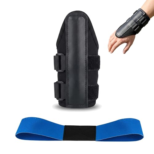 NADUSEP Golf Wrist Brace with Arm Band, Golf Swing Training Aid Kit to Correct Wrist Angle, Improve Swing Plane & Build Muscle Memory – Golf Swing Trainer for Beginners and Practice
