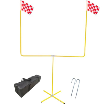 Desyeryamimi Football Field Goal Post - 8.6 ft x 6 ft Steel Tube Frame - Adjustable Height Kicking Goals for Backyard - Youth/Kids/Adults