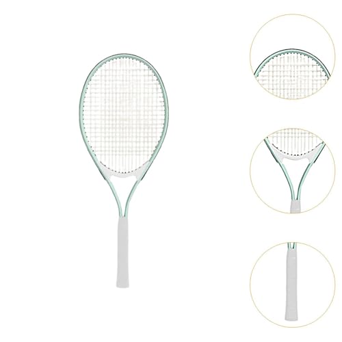 Adult Tennis Racket Lightweight, Portable Practical Beginners Tennis Equipment for Beach Practice - color: Green