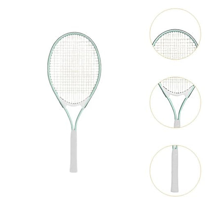 Adult Tennis Racket Beginners Practical Comfortable for Training Lightweight for Park Summer Beach Practice Outdoor Game, Green