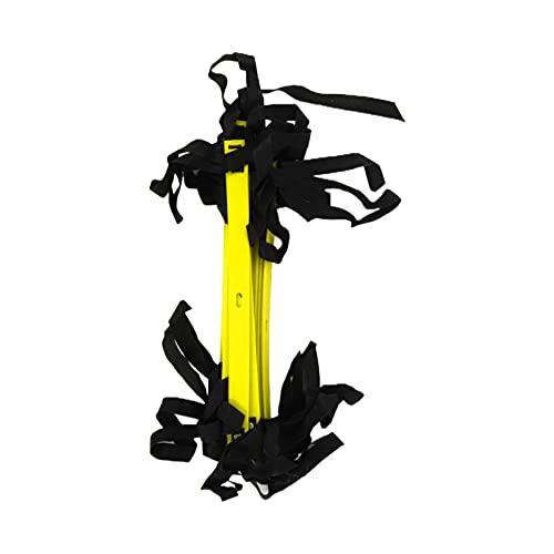 7M 14 Rung Fixed Agility Speed Ladder, Soccer Football Training Ladder for Speed and Coordination Drills, Lightweight PP Material with Non - Slip Design for Athletes and - color: Yellow