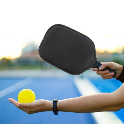 2 Pcs Pickleball Paddle Covers, Universal Case Size Racket Sleeve Paddle Storage Bag Compatible with Most USAPA Standard and Elongated Pickball Paddles
