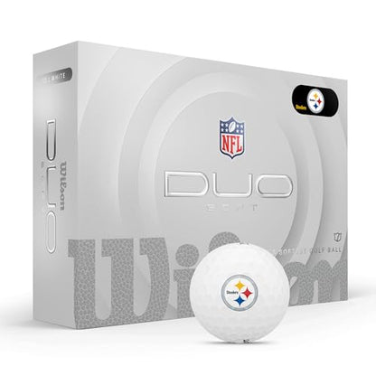 WILSON 2025 Duo Soft NFL Golf Ball - 12 Balls, White, Atlanta Falcons - color: Pittsburgh Steelers