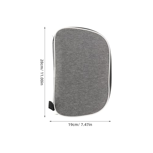 OUNONA Table Tennis Paddle Bag Portable Paddle Case Gray Protective Racket Cover Storage Holder for Ping Pong Rackets Sports Use