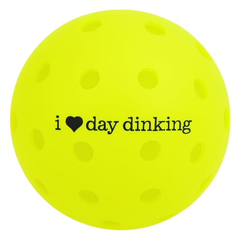 Pickleball Balls - USAPA-Approved Outdoor Balls With Witty Text, Perfect Pickleball Gift, Tournament-Grade Bounce, Wind-Resistant ( 26g Each)