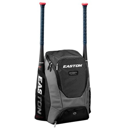 Easton Dugout Backpack Equipment Bag | Baseball & Softball | Multiple Colors - color: Black