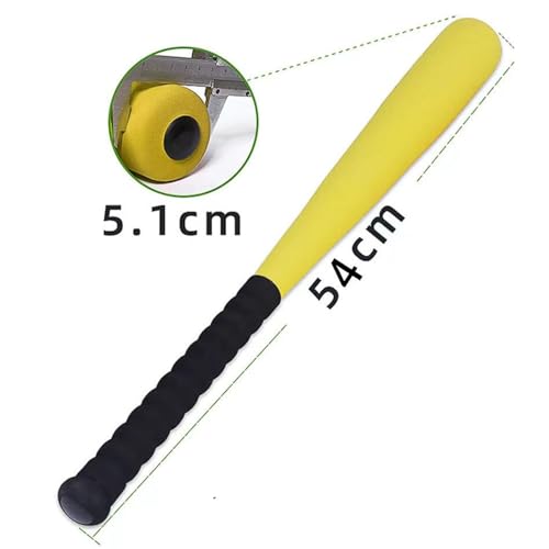 Kids Foam Baseball Bat and Ball Set Kids Baseball Set 21" Bat for Training Indoor Outdoor Game Playing Exercise, Yellow