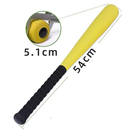 Kids Foam Baseball Bat and Ball Set Kids Baseball Set 21" Bat for Training Indoor Outdoor Game Playing Exercise, Yellow