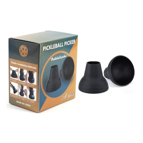 2-Pack Pickleball Balls Pickers, Pickle Balls Retrievers, Suitable for All Standard Pickleball Paddles Handle Grip (No Any Ball Included)