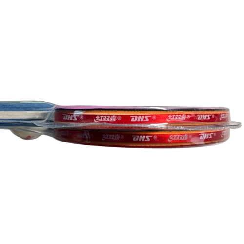 DHS Sports Type I Table Tennis Set - Two Paddles and One Ball, Shakehand, ITTF Approved Paddle, Beginner, Inverted Rubber