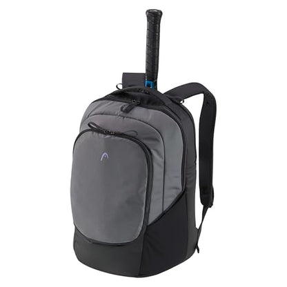 HEAD Pro X Backpack 30L Tennis Bag - Holds 2 Racquets, Shoe Compartment, Wide Opening Access, Adjustable Water Bottle Pocket, Recycled Materials, Urban Travel Sports Bag
