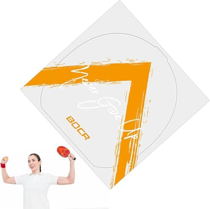 2 Pc Yellow Table Tennis Racket Sticky Film Sheets,Long-Lasting Ping Pong Paddle Rubber Protective Sheet|Transparent Anti-Static Rubber Protector for Ball Paddles and Racquet 17cmx17cm Table Tennis