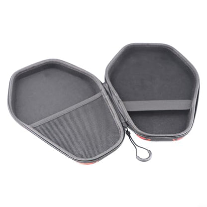 Table Tennis Racket Bag for EVA Hard Shell Paddle Storage Case, Waterproof Mecha Style Cover Bag with Hand Strap for Ping Pong Paddles and Balls(PB005-B Model)