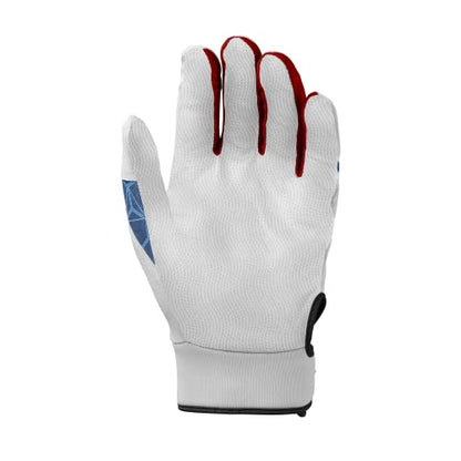 Louisville Slugger Youth Genuine 2.0 Batting Gloves - color: USA, size: Large