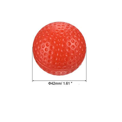 Golf Practice Ball, 20 Pack Plastic 41mm Hollow Flight Training for Indoor Swing Practice, Red