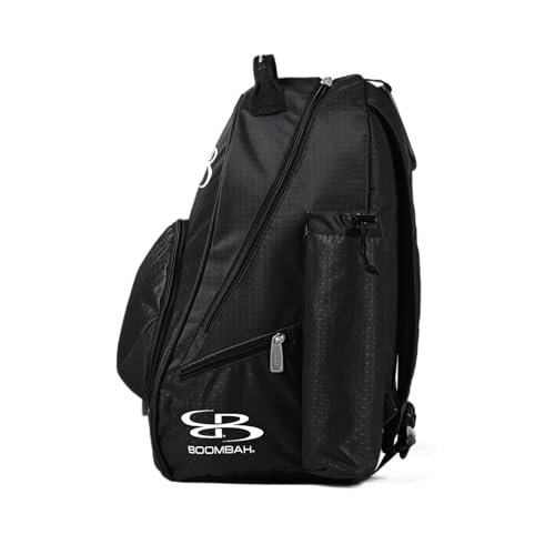 Boombah Tyro Baseball/Softball Bat Backpack - 20" x 15" x 10" - Holds 2 Bats up to Barrel Size of 2-5/8" - color: Black