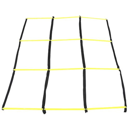 PRETYZOOM Agility Ladder Soccer Training Equipment Yellow Foldable Soft Ladder for Football Speed and Footwork Drills for Athlete Conditioning