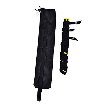 Agility Ladder Speed Ladder Training, 16 Rung Adjustable Flat Plastic Rungs with Durable Nylon Straps for Football Rugby Tennis Baseball Sports - color: Yellow