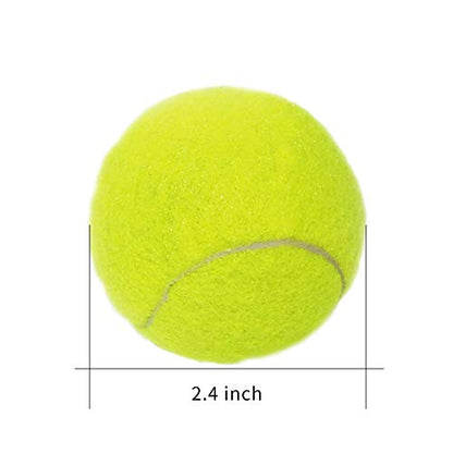 URBEST Tennis Ball 12 Packs Training Tennis Balls Practice Balls for Novice Player, Pet Dog Playing Balls with Mesh Carry Bag - color: Green