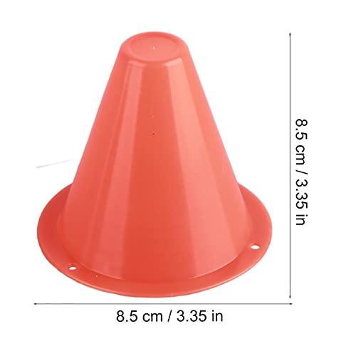 10-Pack Football Training Cones, Bracket Accessories, Obstacle Marking Set - color: Orange