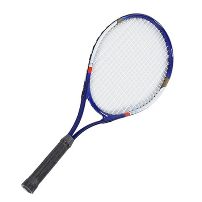 RiToEasysports 27 Inch Tennis Racket, Aluminum Alloy Nylon Recreational Racquet with Racket Bag, for Beginners Intermediate Players Adults Teens - color: Blue