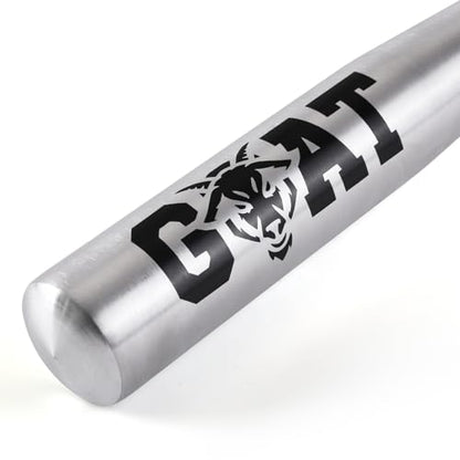 KRUI Tire Thumper for Truckers, 18 Inch Aluminum Baseball Bat, Lightweight Tire Thumper Keeps in Home, Car, Backpack - color: sliver