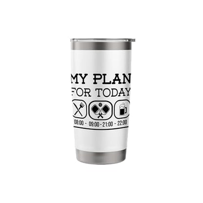 Pickleball Padel Racket Balls Dinking Plan Pickleball Stainless Steel Insulated Tumbler