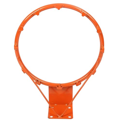 13.78 Inch Steel Basketball Rim - Choose from Fixed or Breakaway - Use for Replacement or Garage Mount