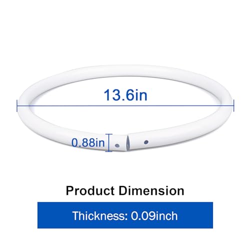 Pool Basketball Rim Replacement for Poolmaster Splashback, Pool Basketball Hoop Rebounder Game Outdoor, PVC Replacement Basketball Backboard White Ring for Poolside
