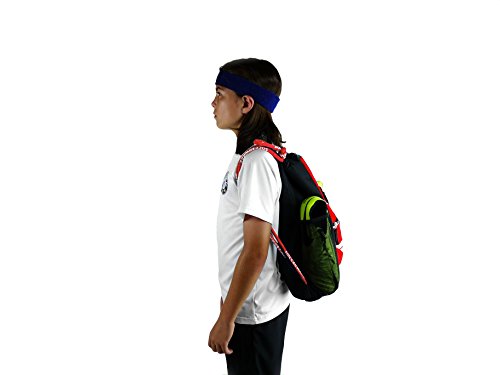Soccerware Soccer Bag Backpack - Youth & Kids, Organize Sports Gym Equipment - Boys Girls - color: Red