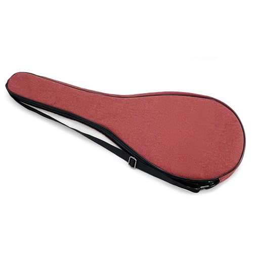 Single Tennis Racket Cover Lightweight Padded Tennis Racquet Bag - color: Red, size: Large