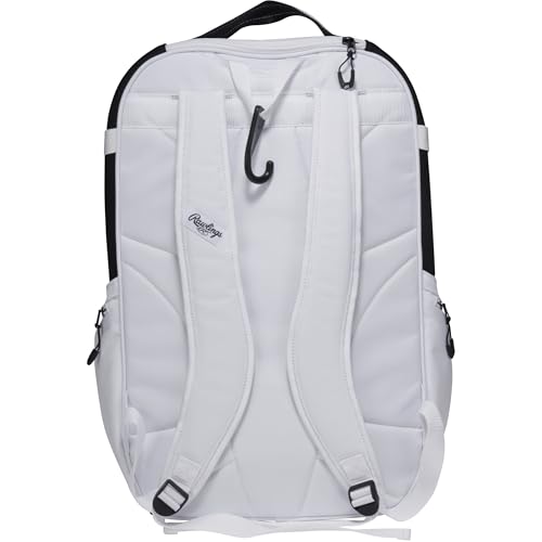 Rawlings | The Journey Player's Backpack Equipment Bag | Baseball/Softball | Multiple Colors - color: White