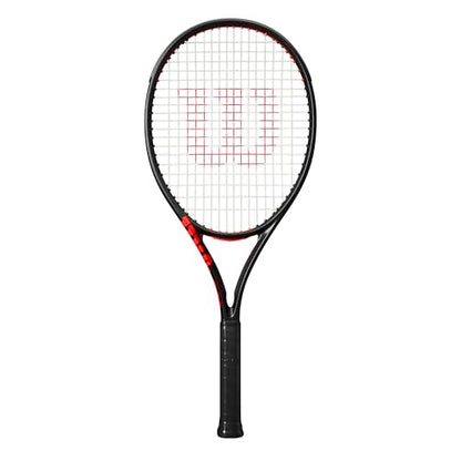 Wilson Clash 108 V3 Strung Adult Performance Tennis Racket - Grip Size 1-4 1/8", Strung with Sensation 16 Natural at Mid Range Tension
